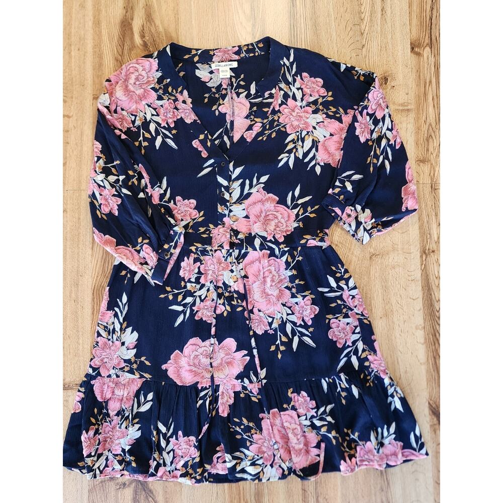 Billabong Marry‎ Mine Dress Size M Floral Boho JD04MMAR Mini